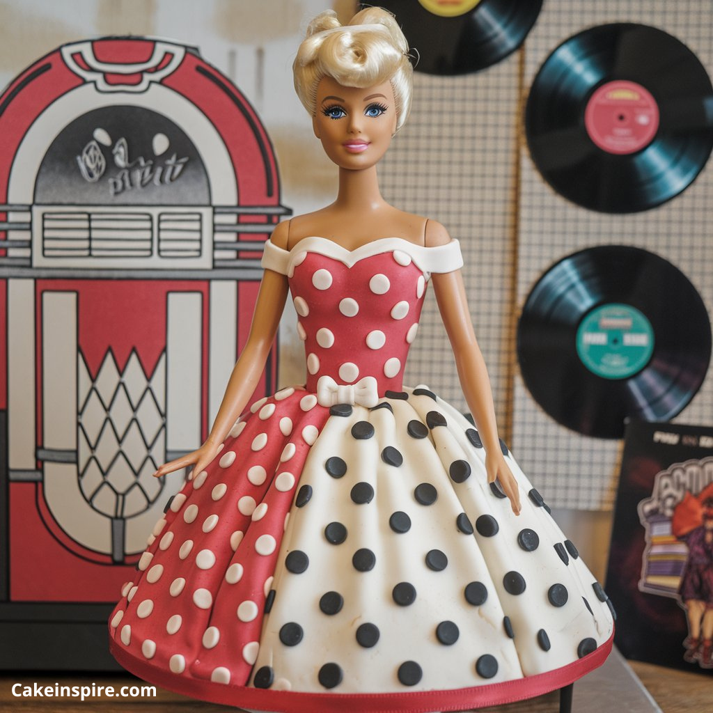 Vintage Barbie Cake