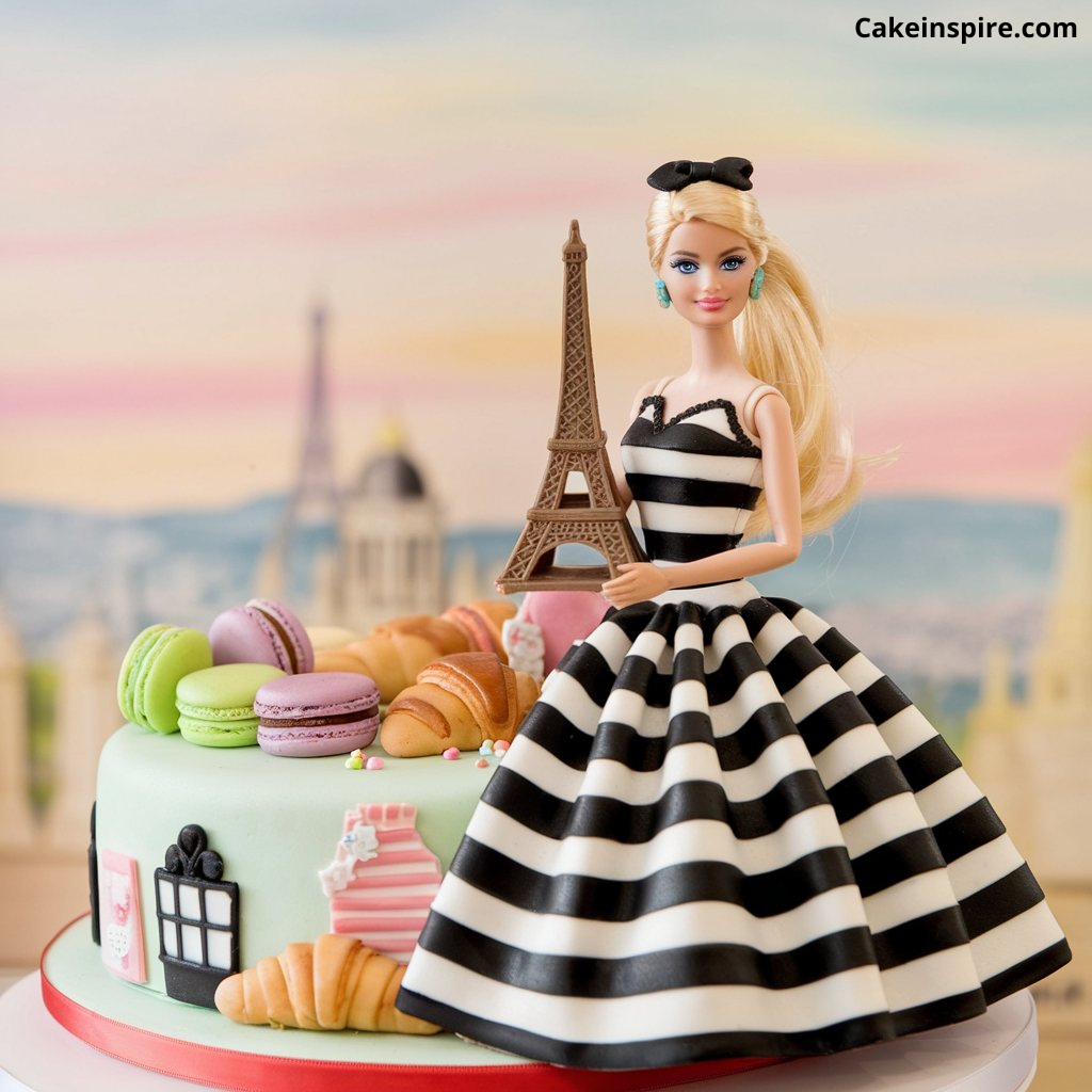 Barbie in Paris Cake