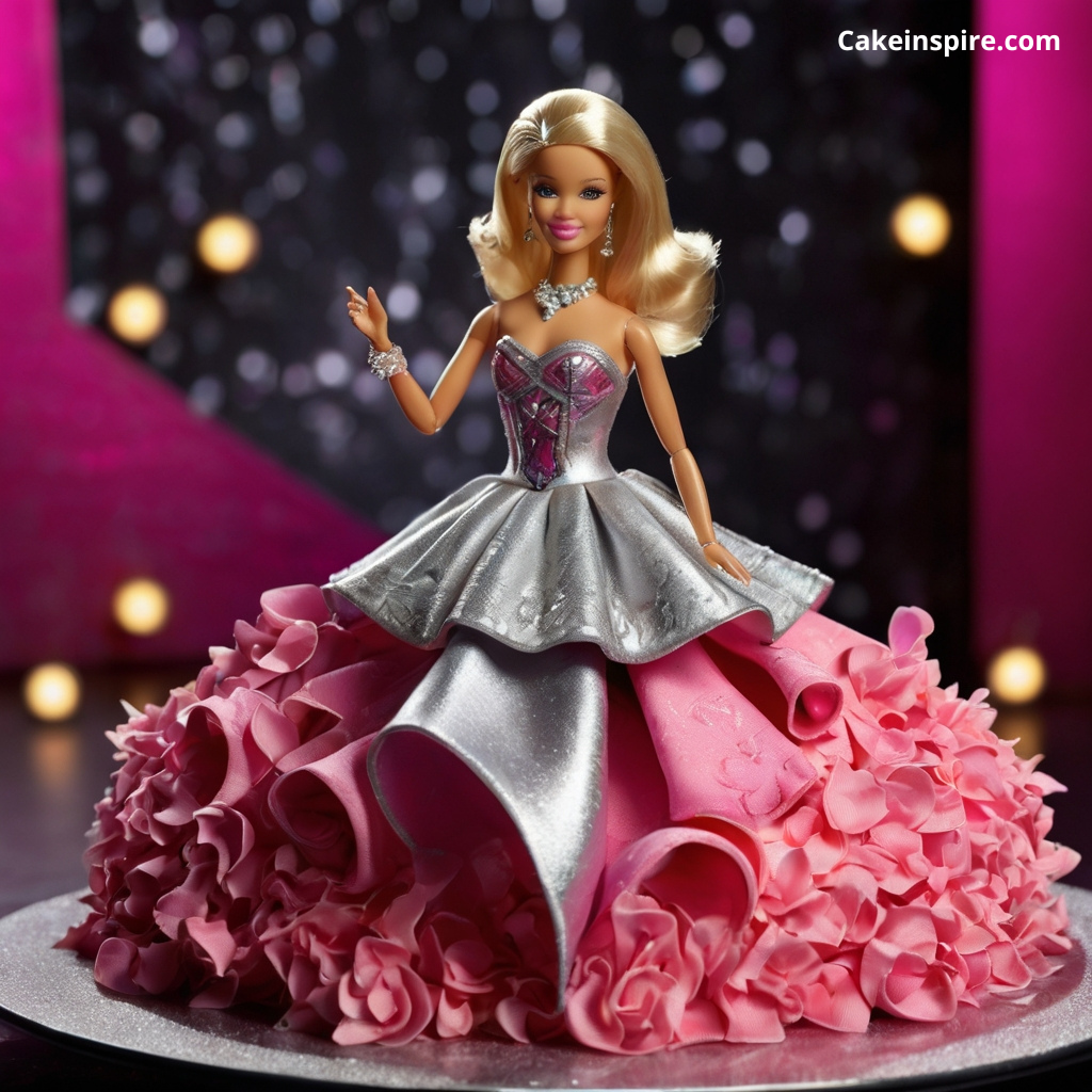 Barbie Rock Star Cake