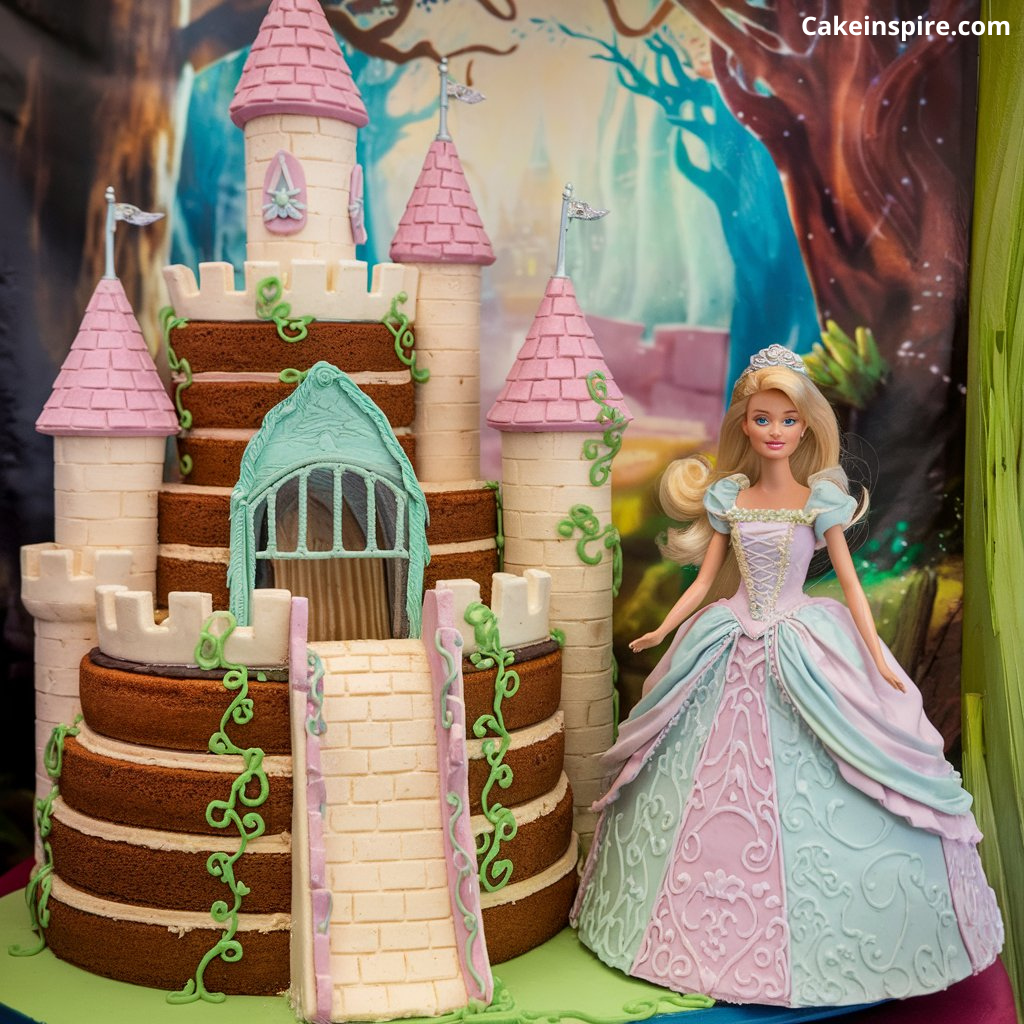 Barbie Fairytale Castle Cake