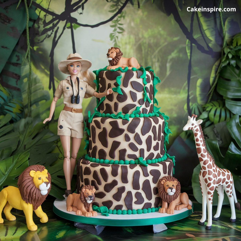 Barbie Safari Cake