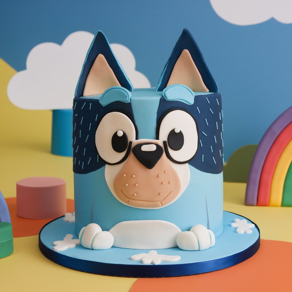 bluey birthday cake