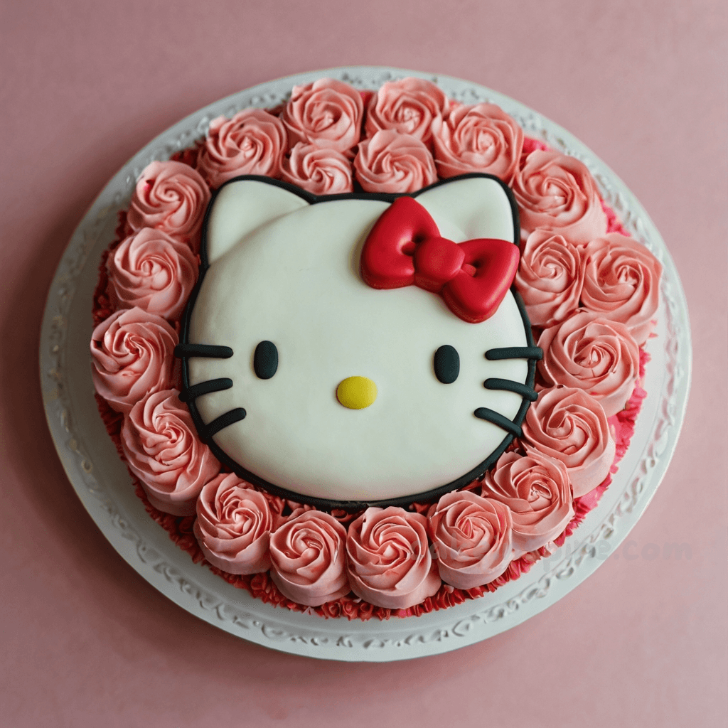 hello kitty birthday cake