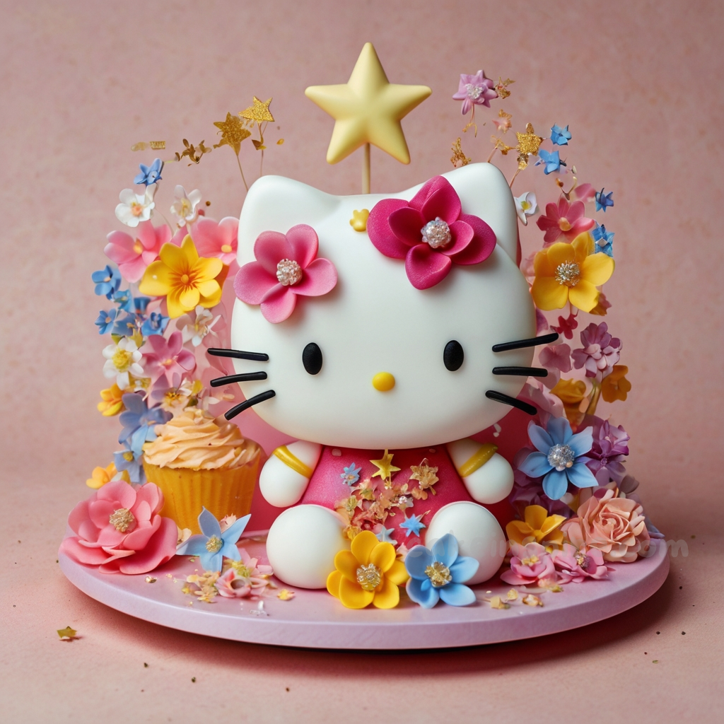 Hello Kitty Cake Topper