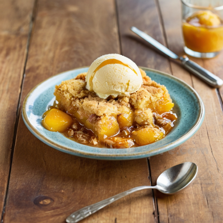 peach cobbler with cake mix