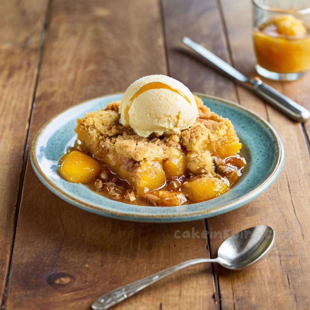 peach cobbler with cake mix