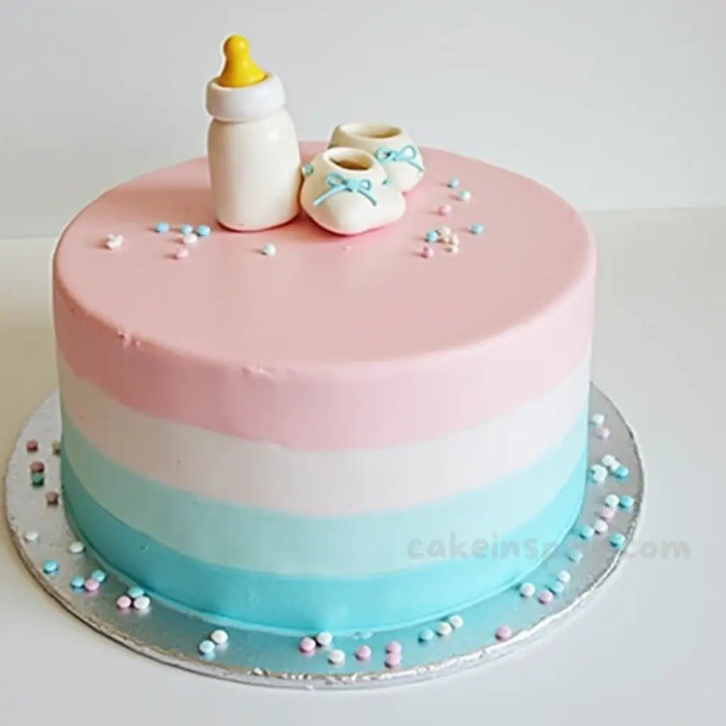 gender reveal cake