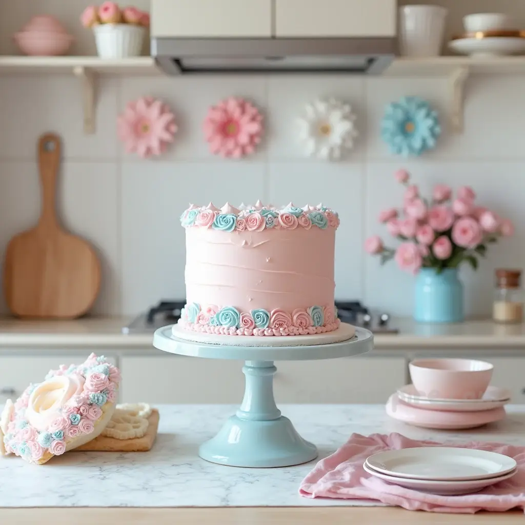 gender reveal cake